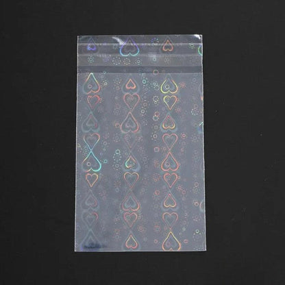 Holographic Kpop Photocard Sleeve close-up - transparent film with laser holographic back