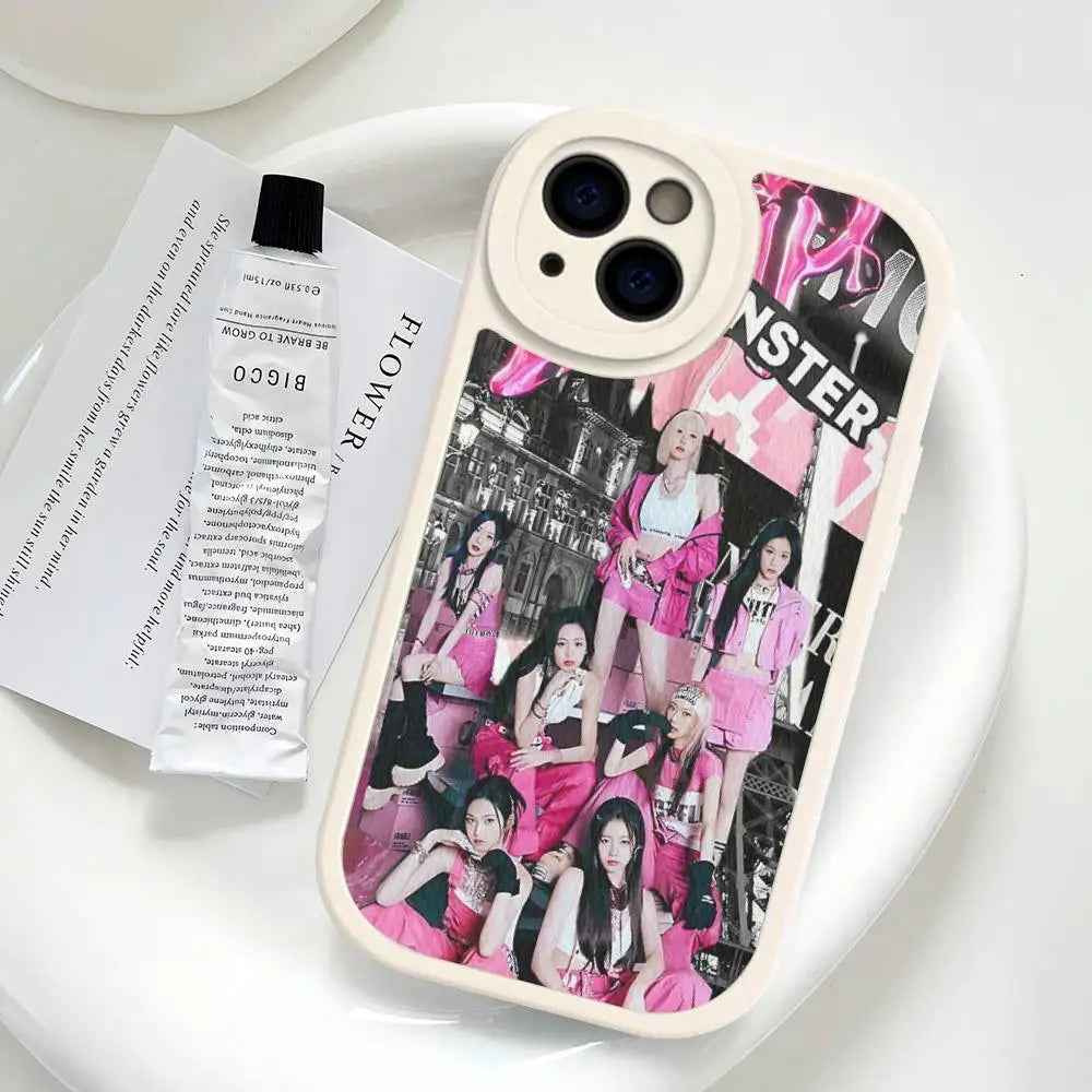 BABYMONSTER Fan Art PU Leather iPhone Case Design 4 - BABYMONSTER Phone Case