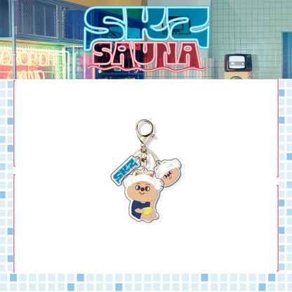 SKZOO Sauna Pop-Up Acrylic Bag Charm Keychain - Stray Kids SKZ Keychain