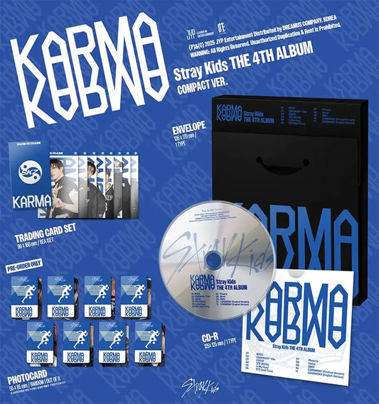 Stray Kids Karma 4th Album Compact Ver. - Stray Kids STAY Kpop Album