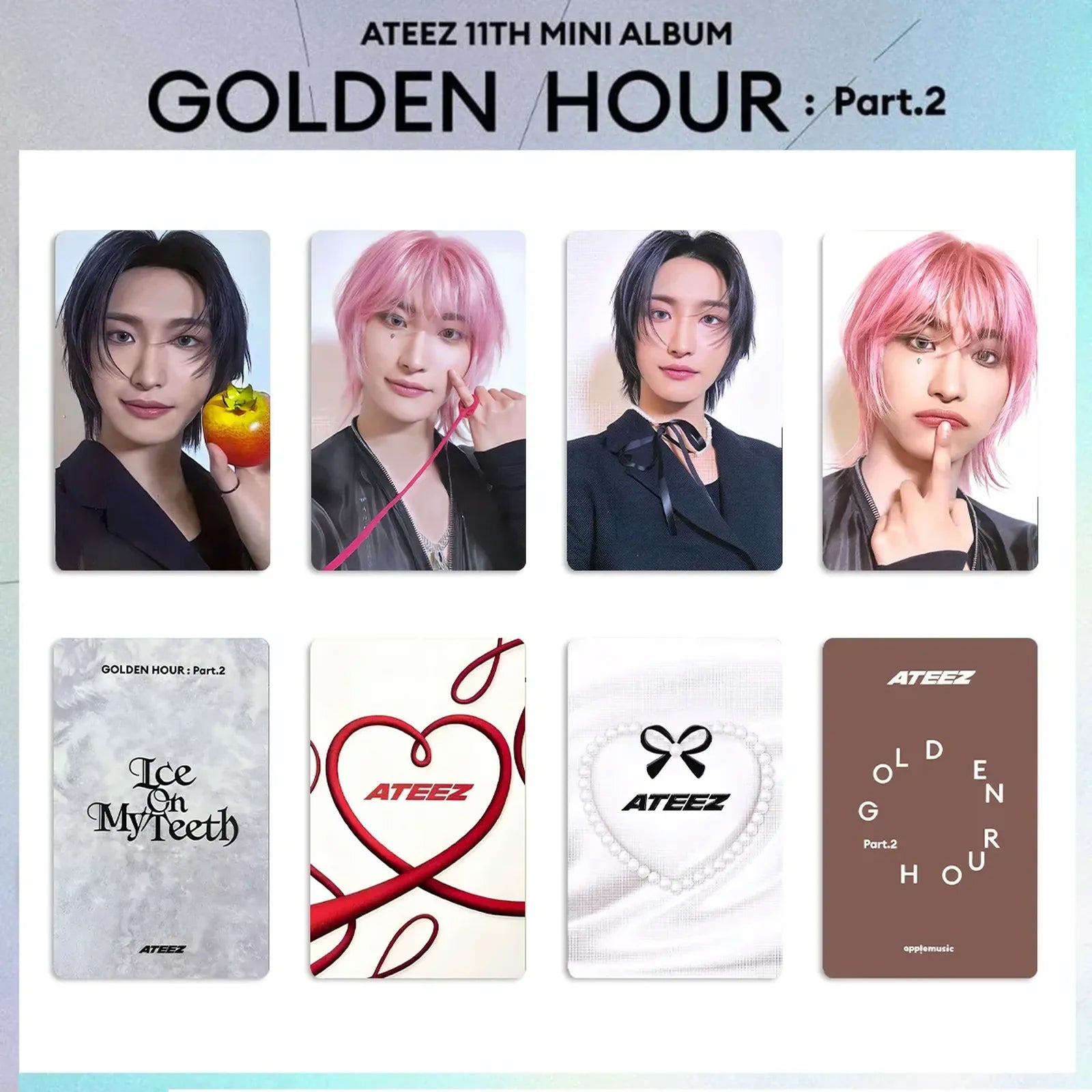 ATEEZ Album GOLD HOUR: Part 2 Series - Album Phototcards SEONG HWA