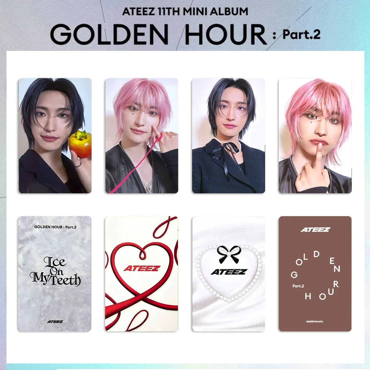 ATEEZ Album GOLD HOUR: Part 2 Series - Album Phototcards