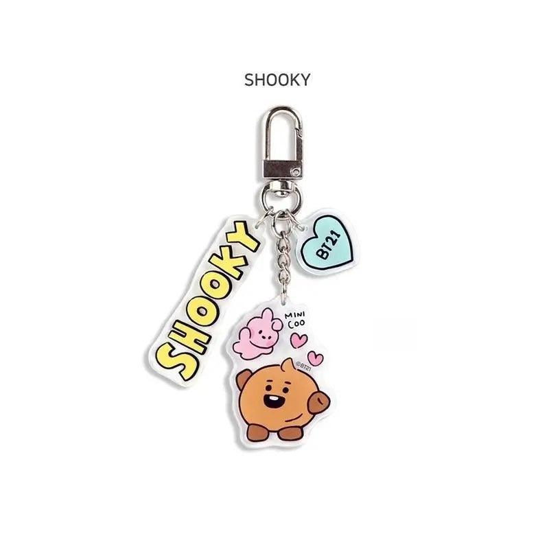 BT21 Acrylic Cartoon Keychain RJ - BTS Keyring