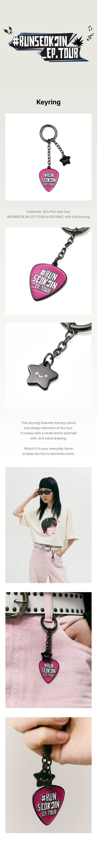 (RUNSEOKJIN_EP TOUR MD) BTS JIN Keyring