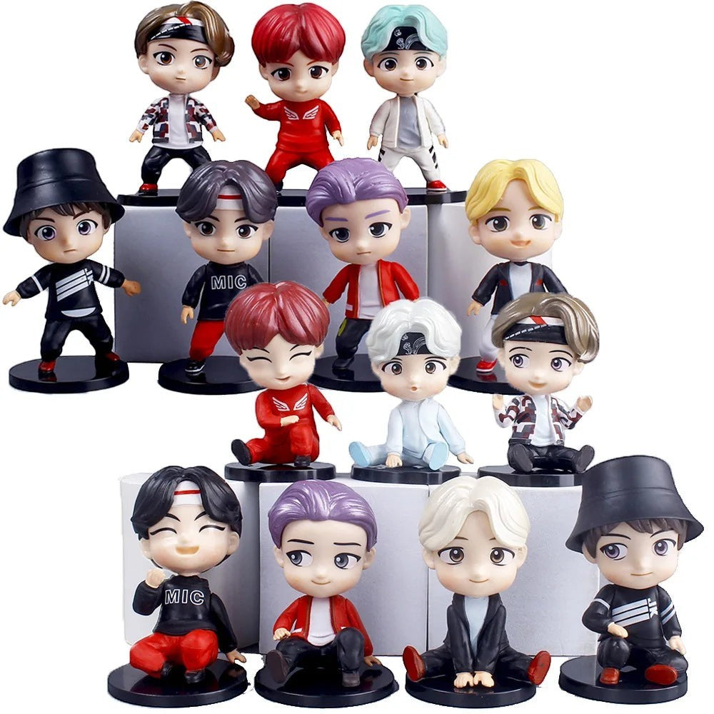7pcs BTS PVC Mini Figurines Set - Desktop Decor