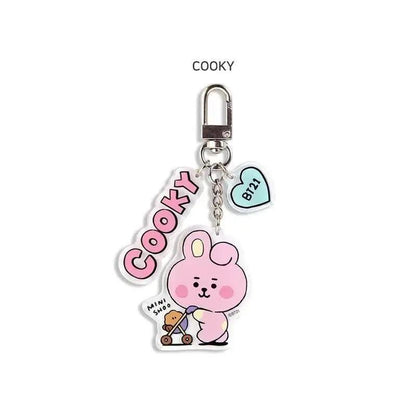 BT21 Acrylic Cartoon Keychain - BTS Keyring
