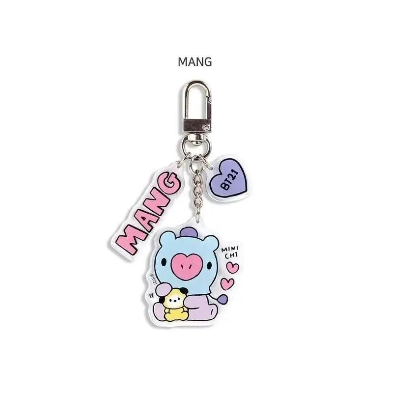 BT21 Acrylic Cartoon Keychain - BTS Keyring
