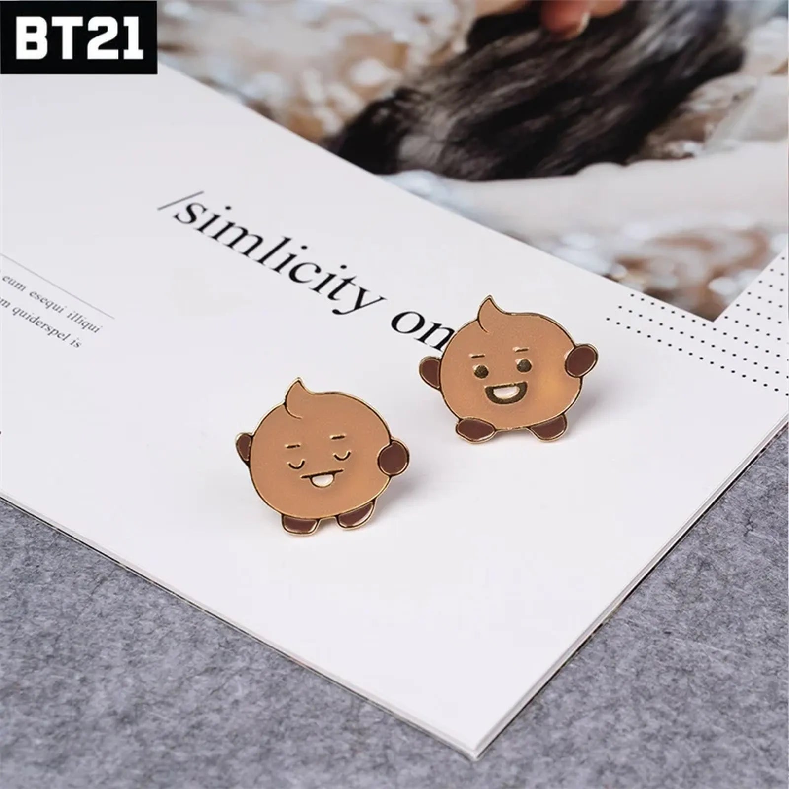 [BTS] BT21 Pins Collection SHOOKY-2PCS