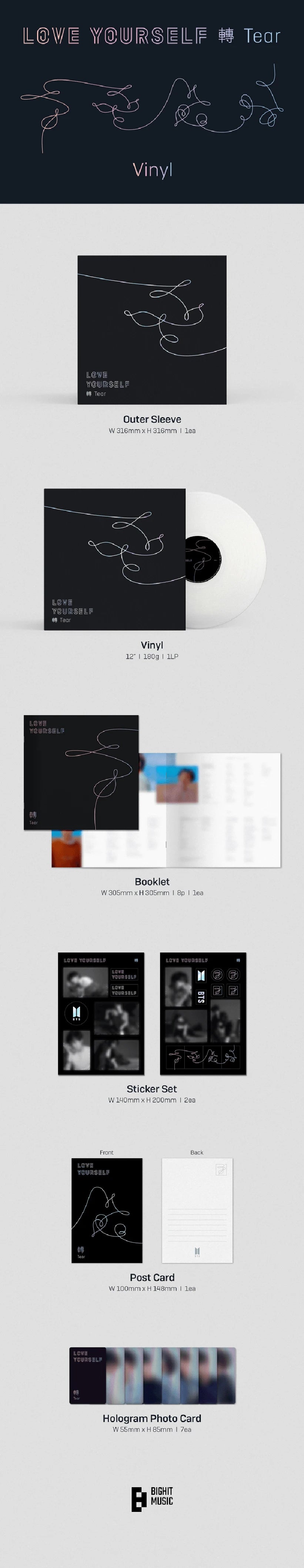 BTS - LOVE YOURSELF  'TEAR' (LP)