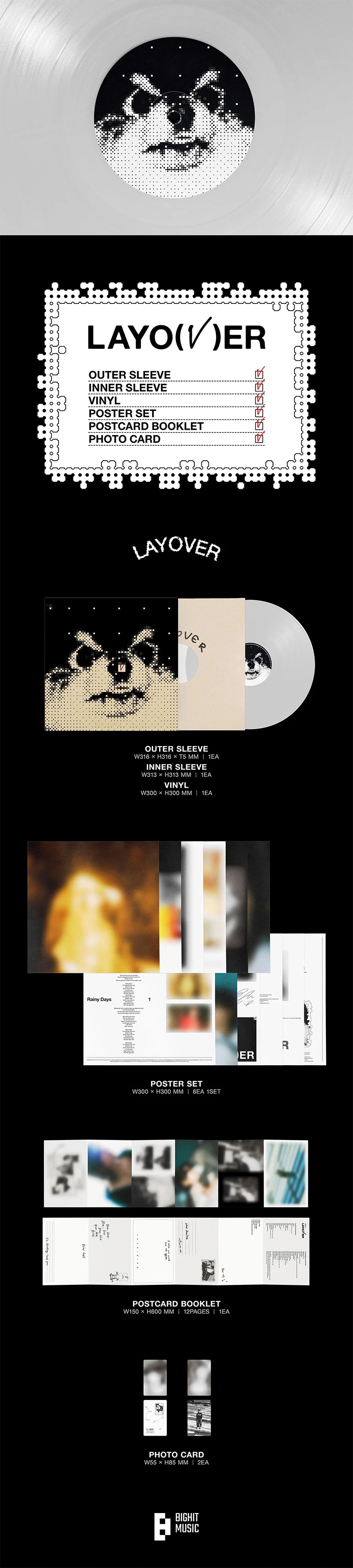 BTS V  - LAYOVER (LP)