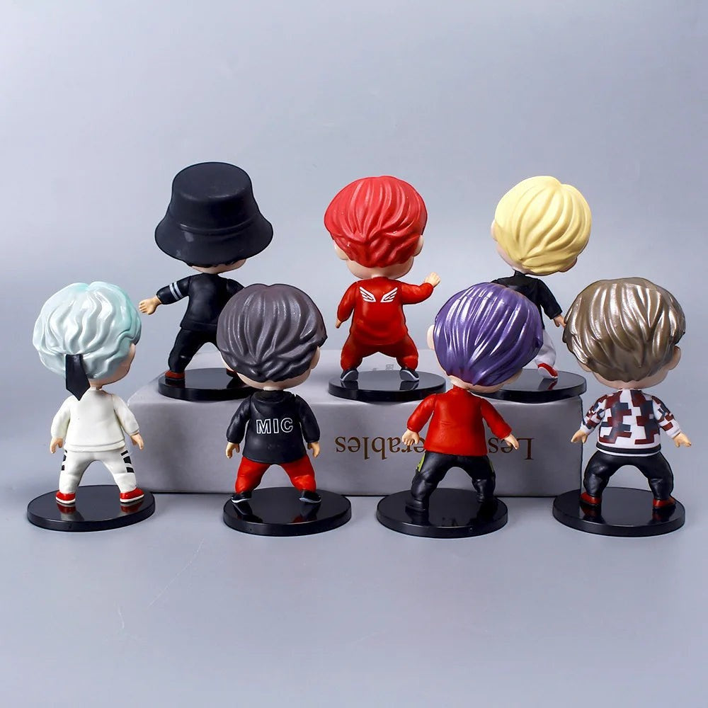 7pcs BTS PVC Mini Figurines Set - Desktop Decor