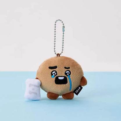 [BTS] BT21 TearDrop Plush Keyring Today's Face libnasd06