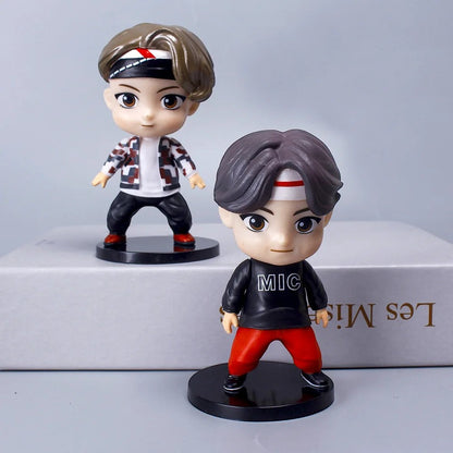 7pcs BTS PVC Mini Figurines Set - Desktop Decor
