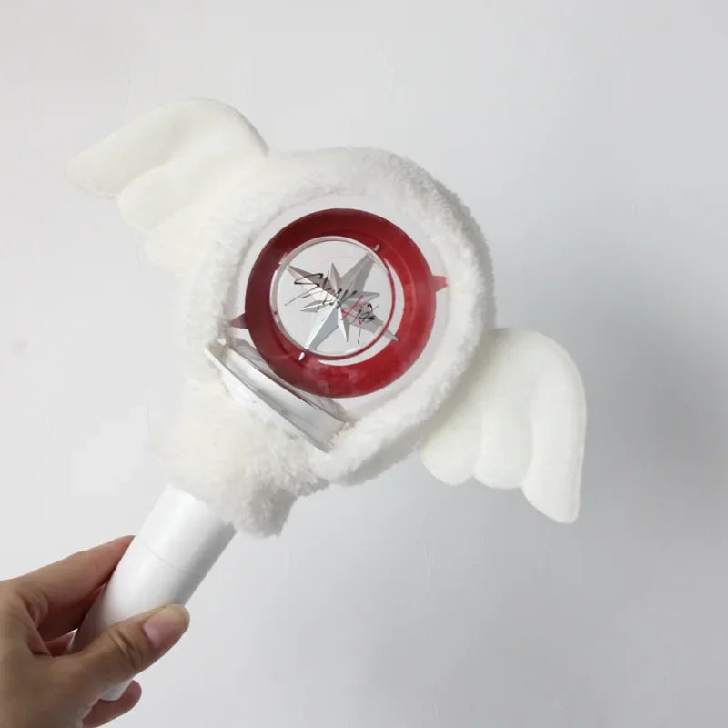 Stray kids Lightstick Bat Wings Cover Plush White