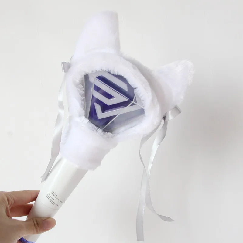 Super Junior Lightstick Lamp Cover Plush White