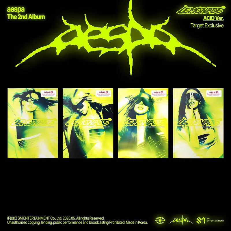 LEMONADE 2nd Album ACID Ver. Target Exclusive member covers - aespa Album