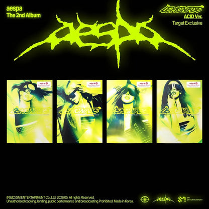 LEMONADE 2nd Album ACID Ver. Target Exclusive member covers - aespa Album