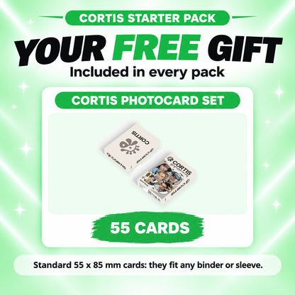 Free gift in the CORTIS Starter Pack: the 55-card CORTIS photocard set - CORTIS Lightstick Bundle