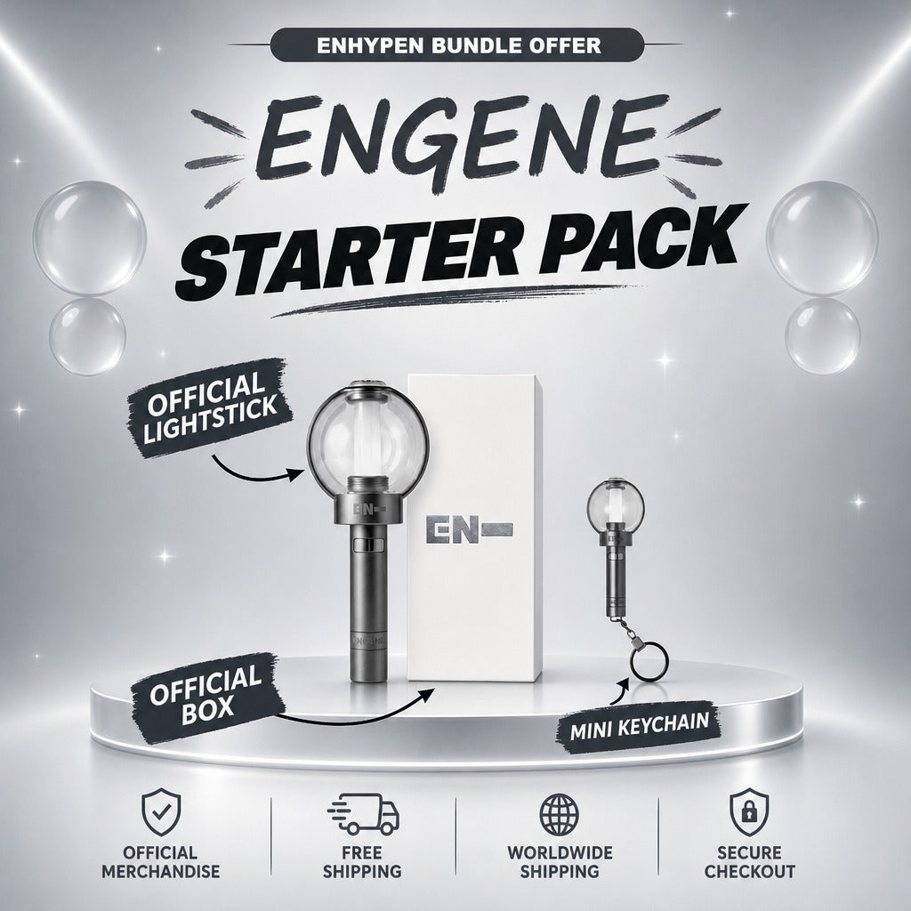 ENHYPEN Starter Pack: official lightstick with its box and mini keychain - ENHYPEN Lightstick Bundle