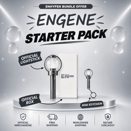 ENHYPEN Starter Pack: official lightstick with its box and mini keychain - ENHYPEN Lightstick Bundle