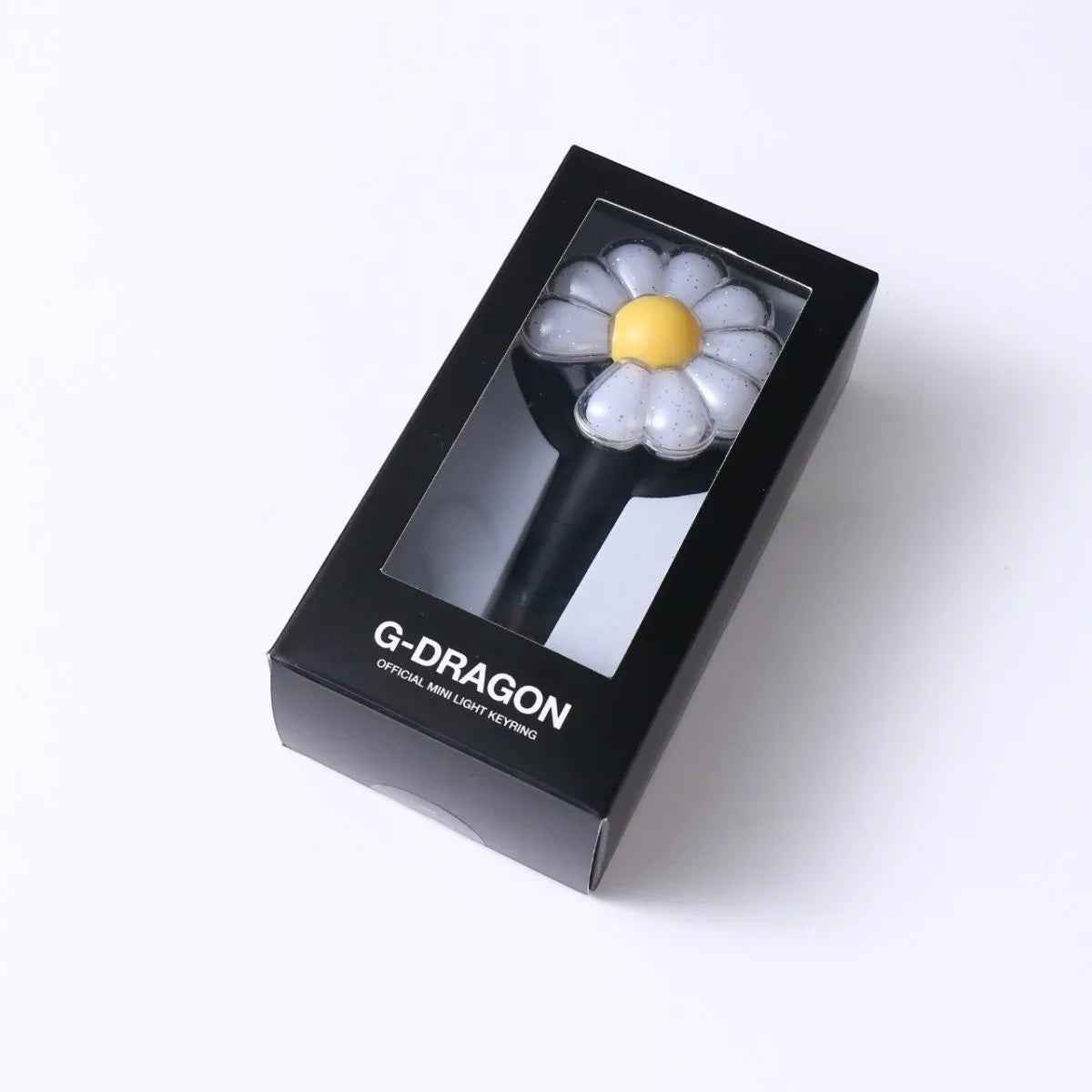 Lightstick Shop G-DRAGON mini daisy flower lightstick keyring in black display box