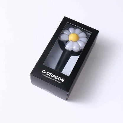 Lightstick Shop G-DRAGON mini daisy flower lightstick keyring in black display box