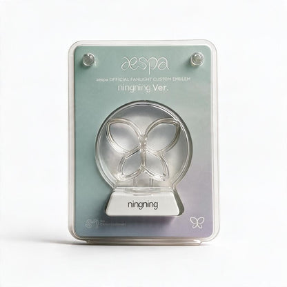 Lightstick Shop aespa Ningning version butterfly lightstick emblem in original sealed blister packaging