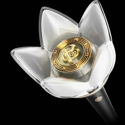 Lightstick Shop BIGBANG 20th Anniversary Edition lightstick featuring a clear crown and gold 20th emblem