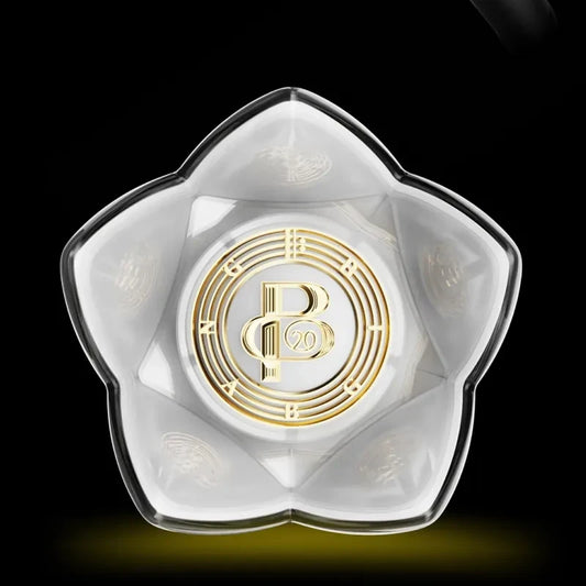 Lightstick Shop BIGBANG 20th Anniversary Edition lightstick featuring a clear star-shaped crown and gold emblem