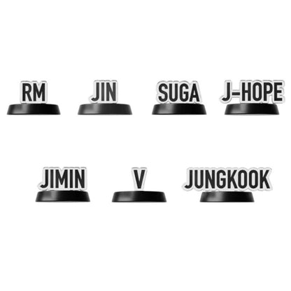 Lightstick Shop BTS ARMY Bomb Ver.4 protective base covers featuring member names in black and white.