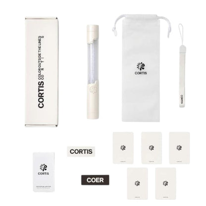 CORTIS Official Light Stick complete set with dust bag, wrist strap, photocard, and sticker