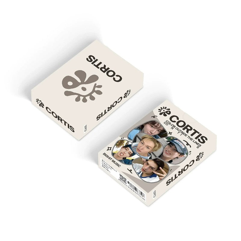 CORTIS COLOR OUTSIDE THE LINES photocard set in cream packaging with member photos