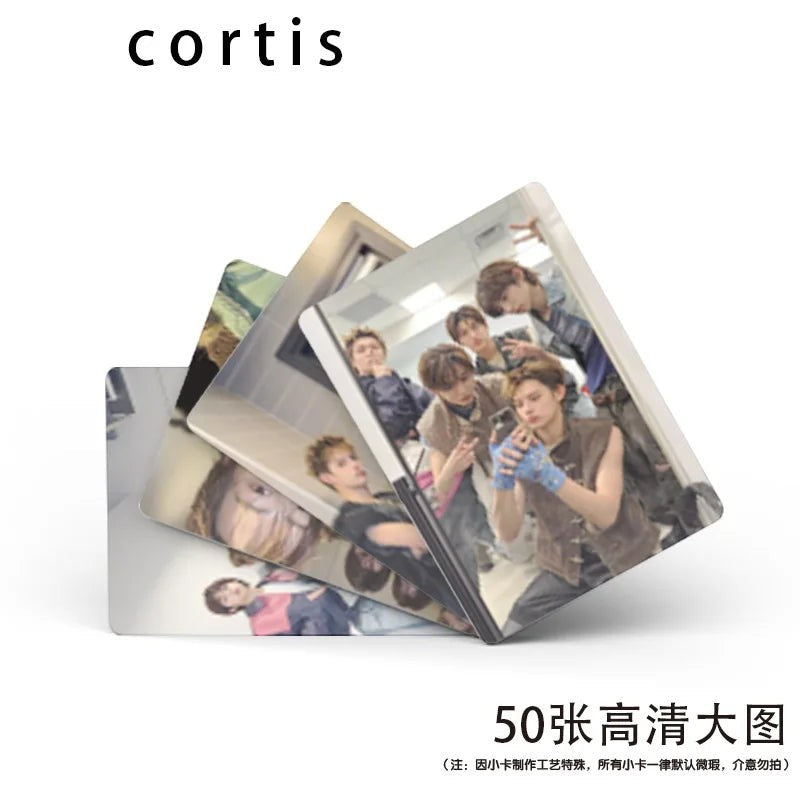 CORTIS COLOR OUTSIDE THE LINES photocard set with group member portraits