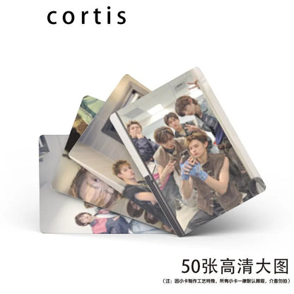 CORTIS COLOR OUTSIDE THE LINES photocard set with group member portraits