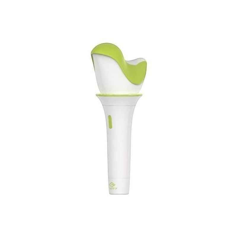 Lightstick Shop GOT7 Ahgabong Version 3 lightstick with white handle and iconic green bird-shaped top
