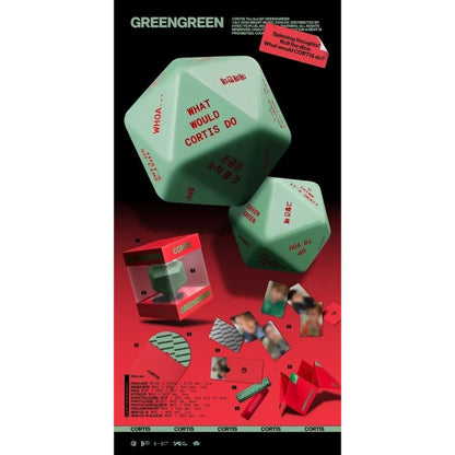 CORTIS GREENGREEN Dice version album set with mint green dice case and collectible cards