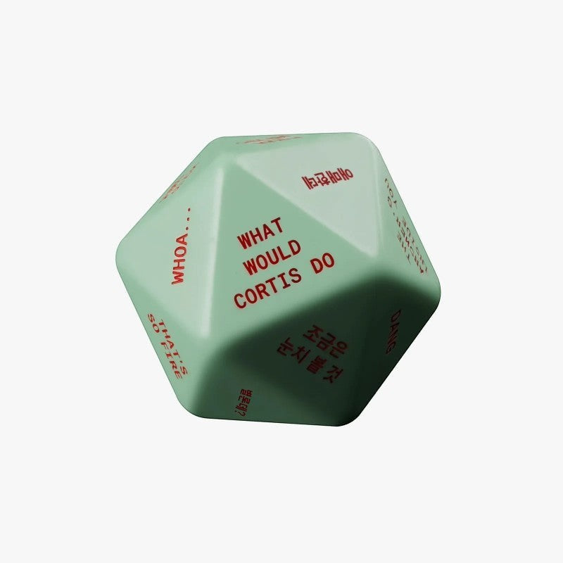 CORTIS GREENGREEN Dice version album, mint green cube case with red English and Korean text