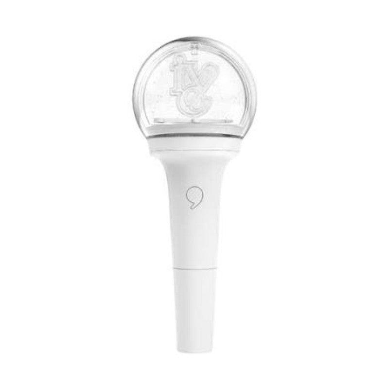 Lightstick Shop IVE official lightstick with white handle and clear globe featuring the IVE logo for K-pop concerts.