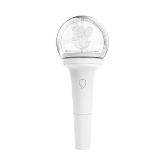 Lightstick Shop IVE official lightstick with white handle and clear globe featuring the IVE logo for K-pop concerts.