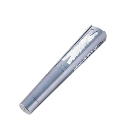 LE SSERAFIM Lightstick in metallic silver finish with geometric cutout design