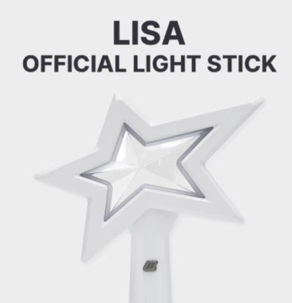 LISA Star Light Lightstick White Star Design - BLACKPINK Lightstick