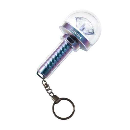 Lightstick Shop SEVENTEEN Carat Bong Ver.3 mini lightstick keychain with iridescent handle and diamond dome