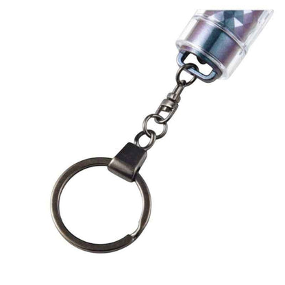 Lightstick Shop SEVENTEEN Carat Bong Ver.3 mini lightstick keychain with a metallic ring and swivel clasp attachment.