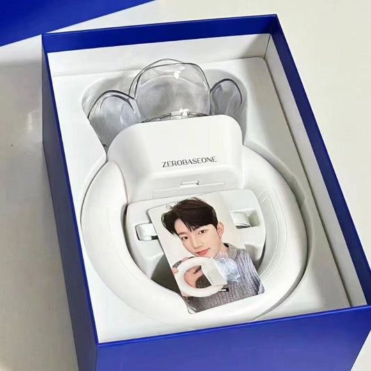 Lightstick Shop ZEROBASEONE official lightstick in white with clear dome and member photocard inside blue gift box
