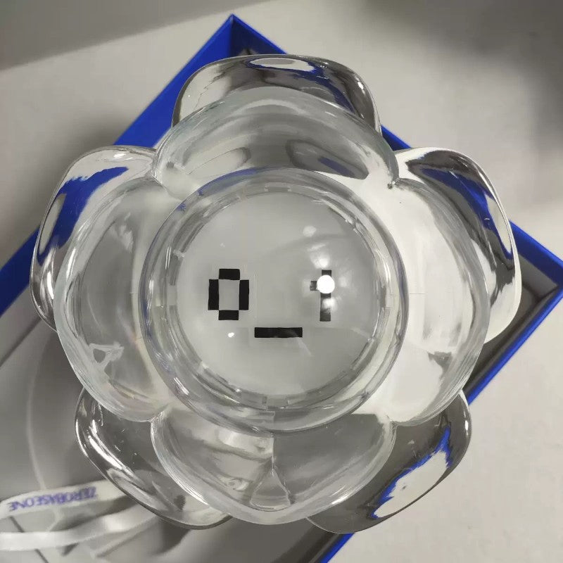 Lightstick Shop ZEROBASEONE official lightstick with a clear flower-shaped dome and pixelated face design