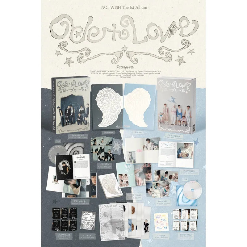 Ode to Love 1st Album Package Ver. contents - NCT WISH Album