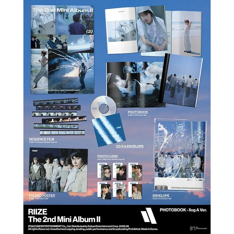 II 2nd Mini Album Photobook IIog A Ver. - RIIZE Album