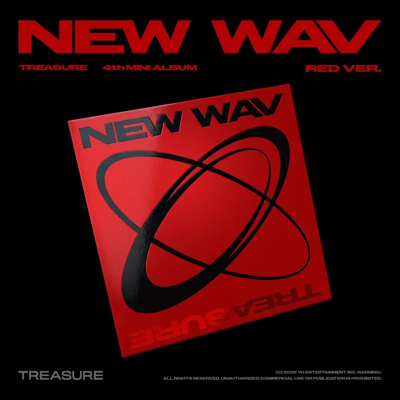 NEW WAV 4th Mini Album RED Ver. - TREASURE Album